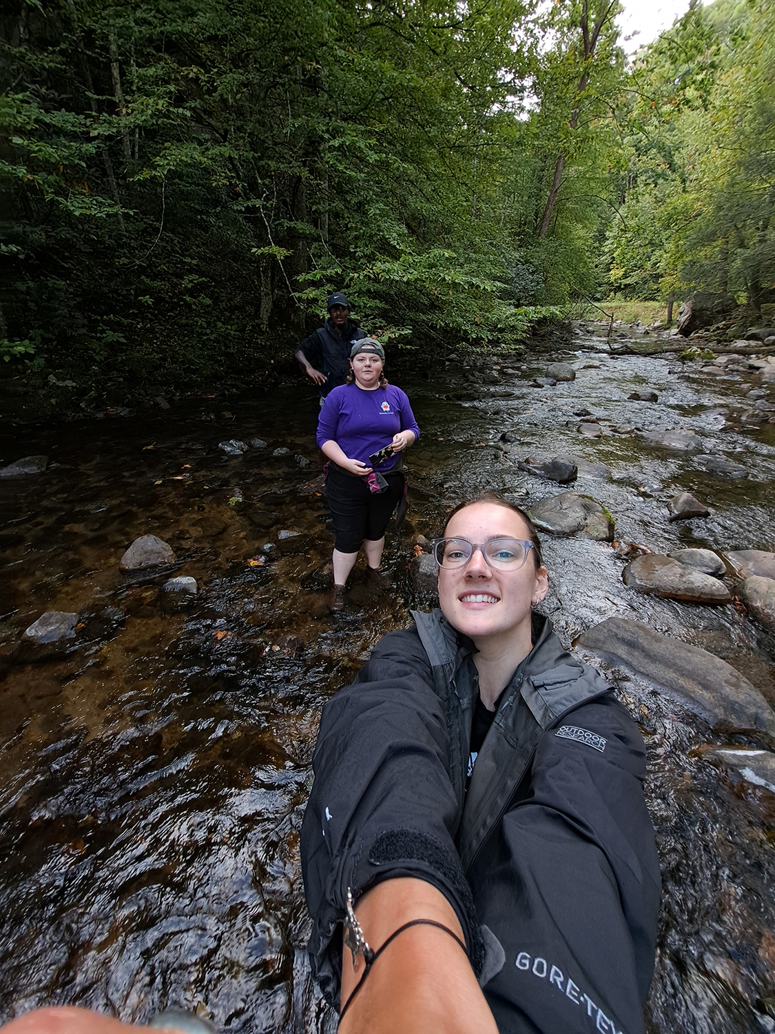 Keira Potts (foreground), Ana Price, Daityn Bost