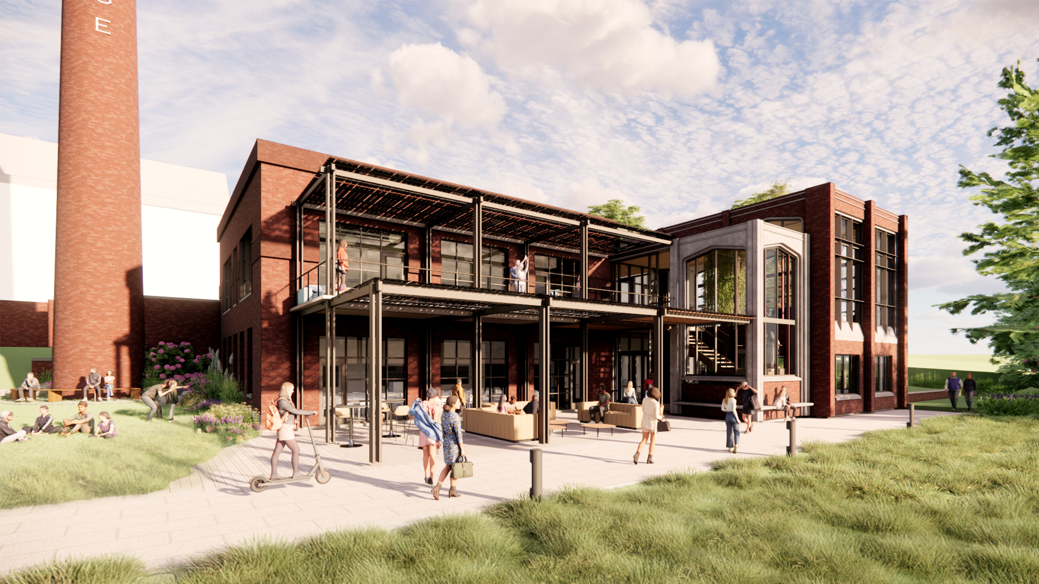 Rendering of Smokestack Renovation