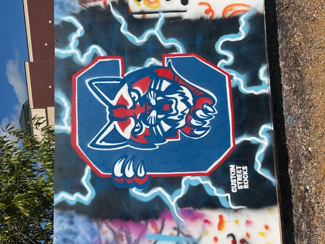 Catawba College Mascot Logo in Graffiti Park