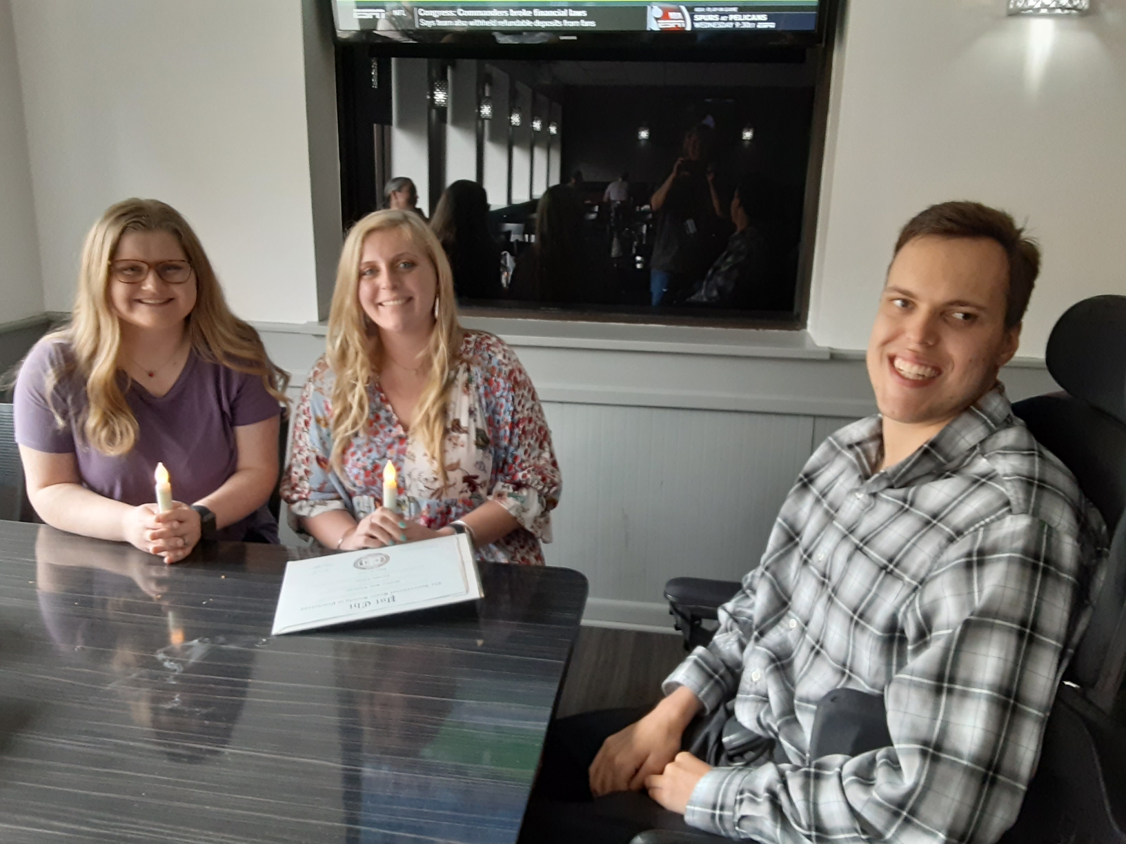 (2)	Spring 2022 induction left to right: Brittney McClannon, Madison Lineberger, Chase Taylor