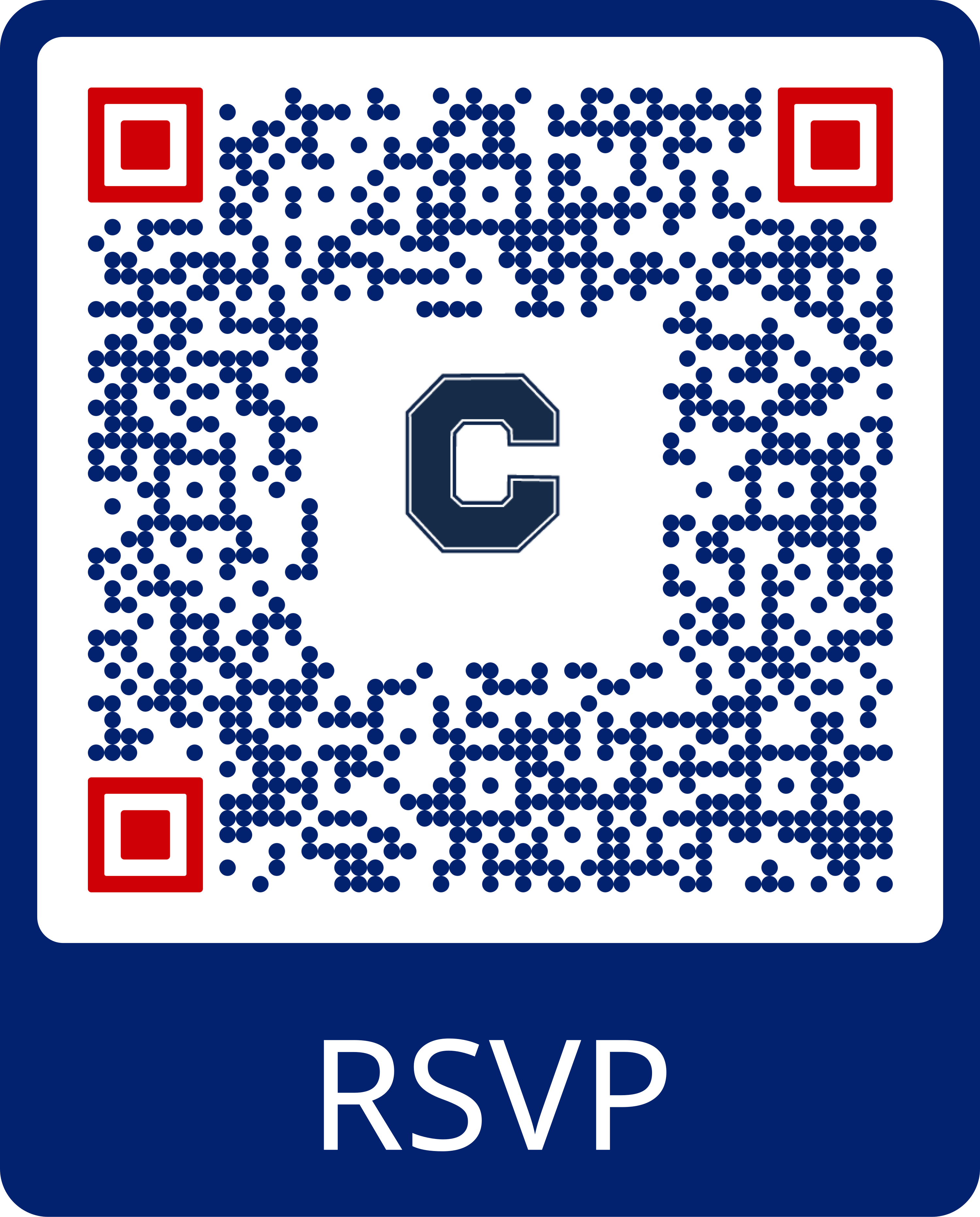 Scan to RSVP for the Soccer Reunion