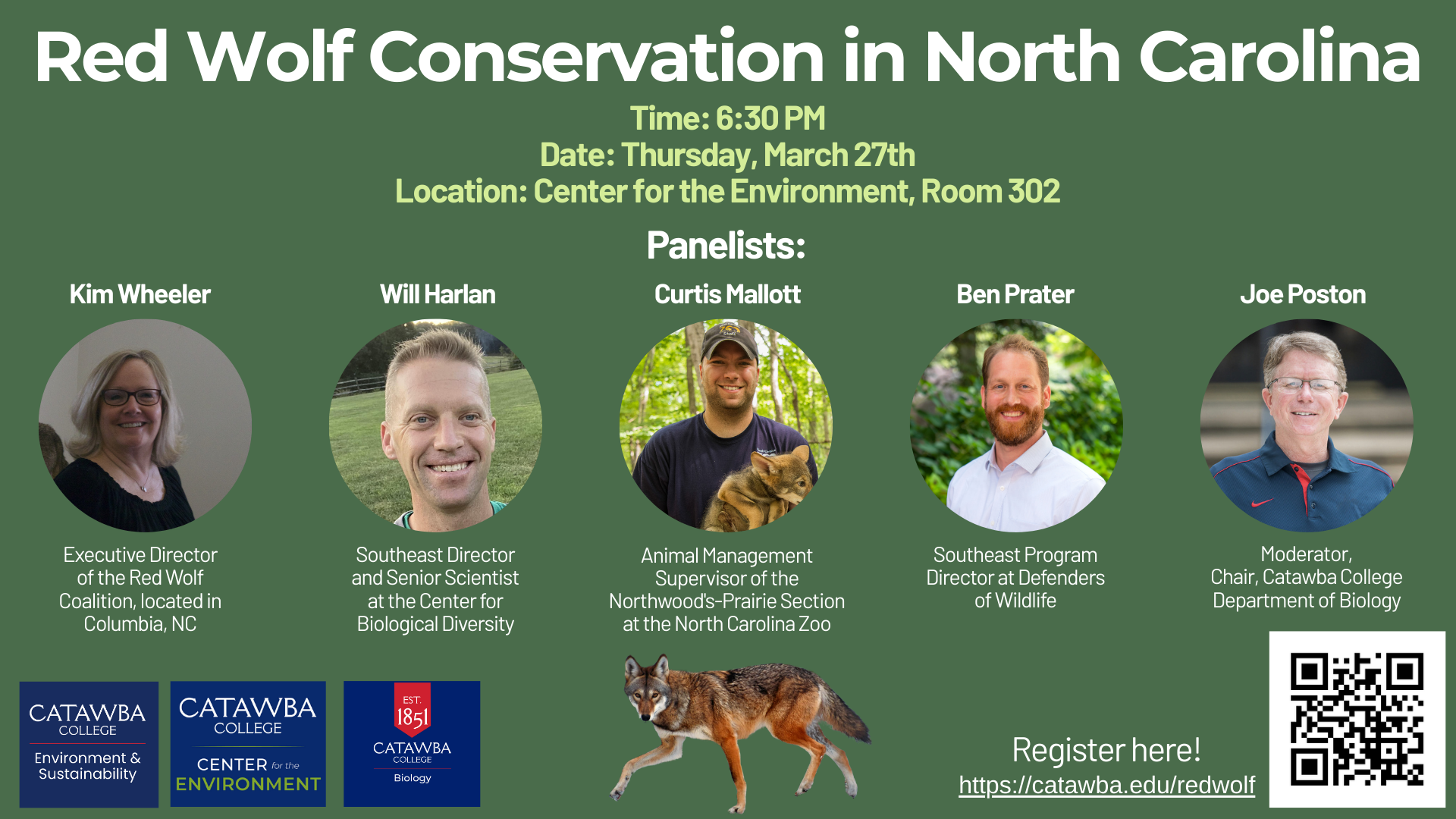 Red Wolf Conservation in North Carolina Panel Discussion