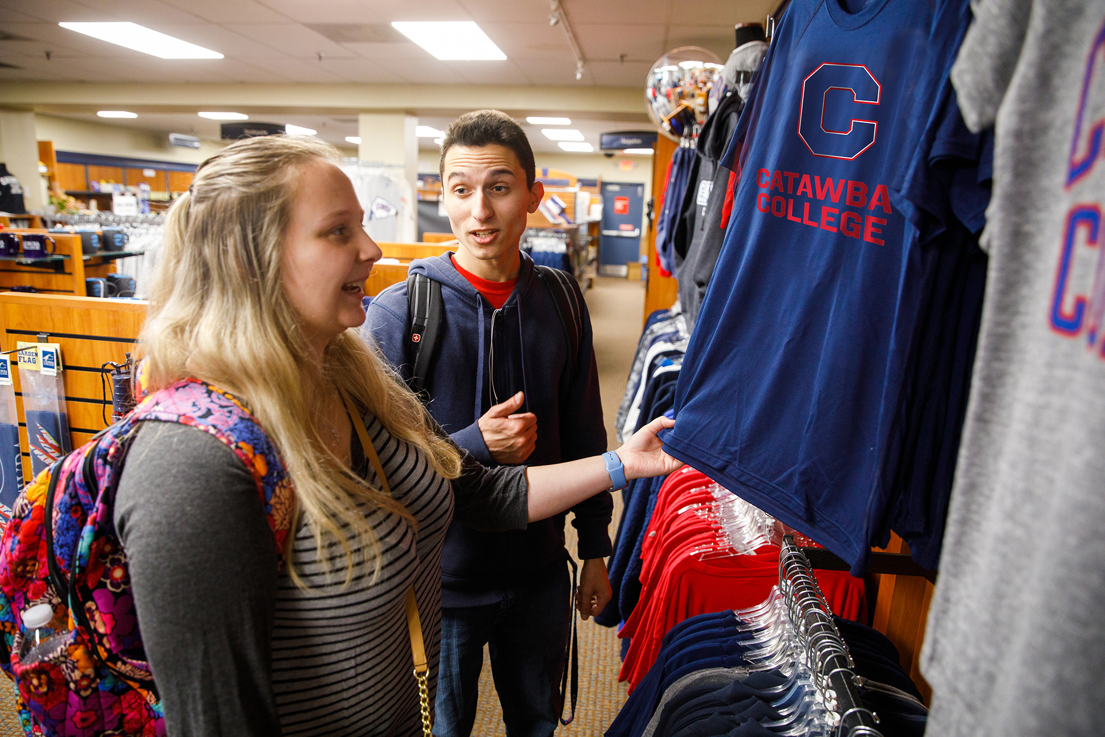 Students shopping in the Bookstore