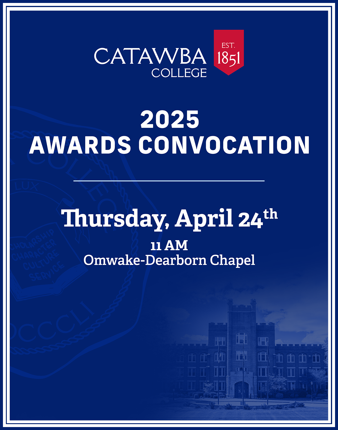 Awards Convocation 2025 - April 24th
