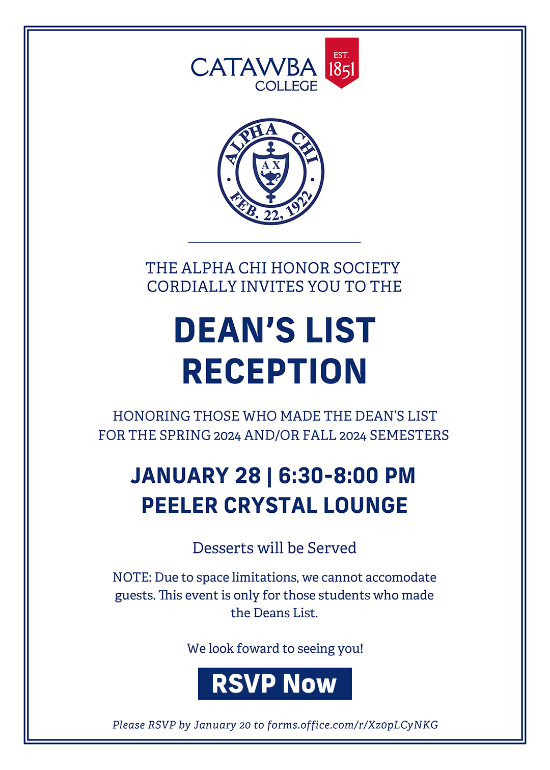 Dean's List Reception 2025