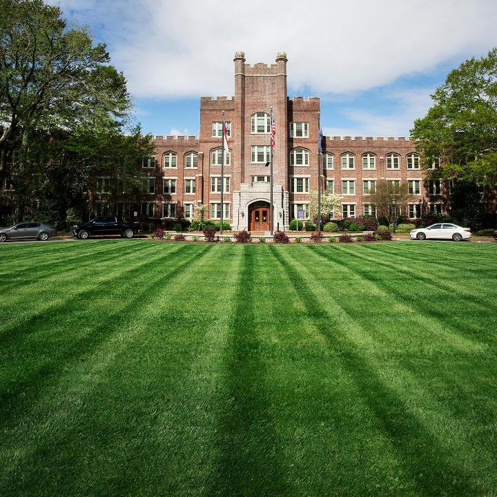 Hedrick Building Lawn at Catawba College