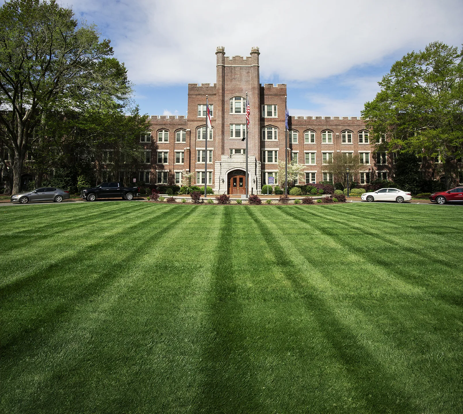 Hedrick Building Lawn at Catawba College