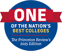 One of the Nation's Best Colleges by Princeton Review