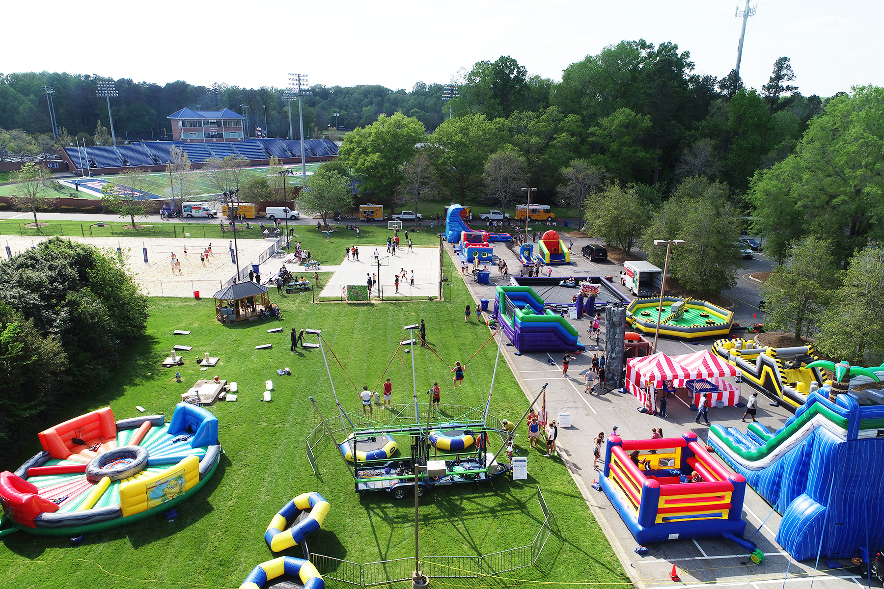 Aerial view of CatawbaPalooza