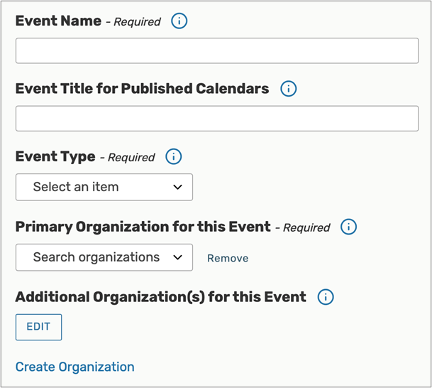 Event Name and Type