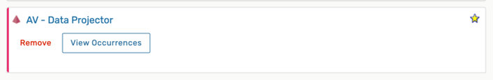 View Occurrences Button