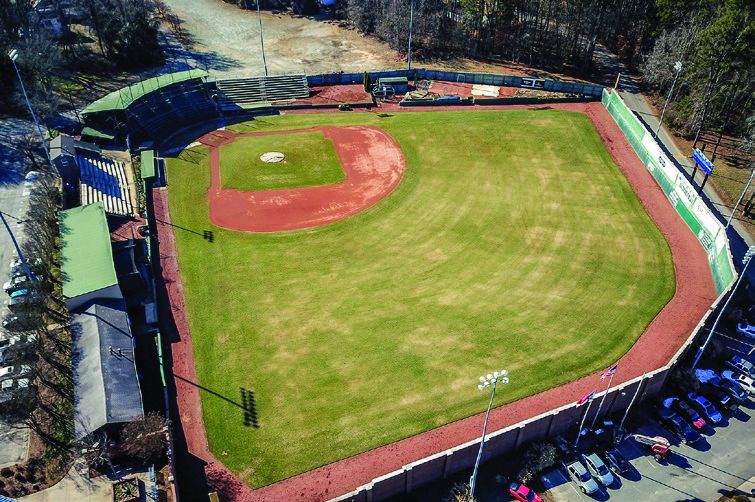 Newman park before synthetic turf installation
