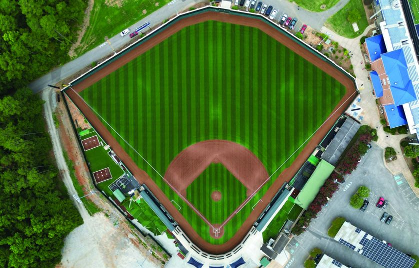 Aerial view of Newman Park