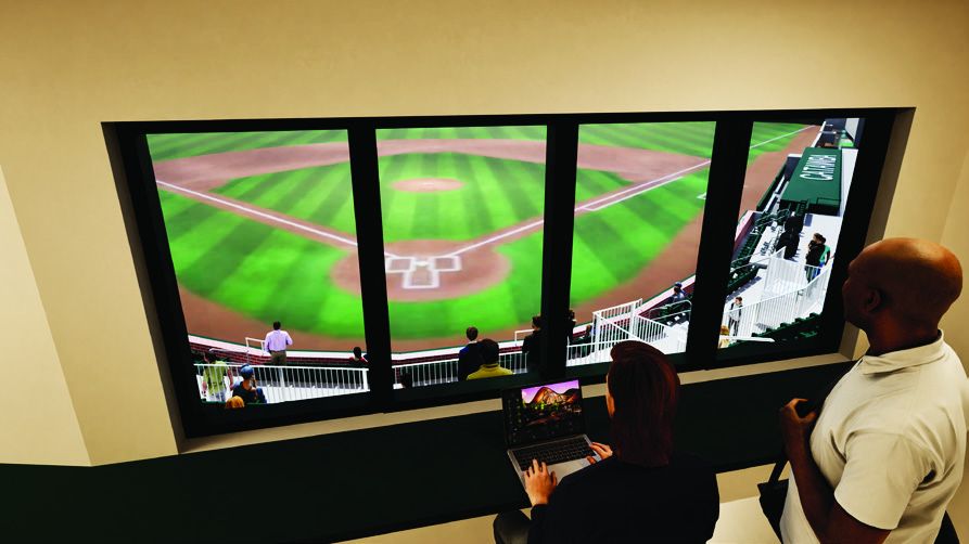 View of field from press box